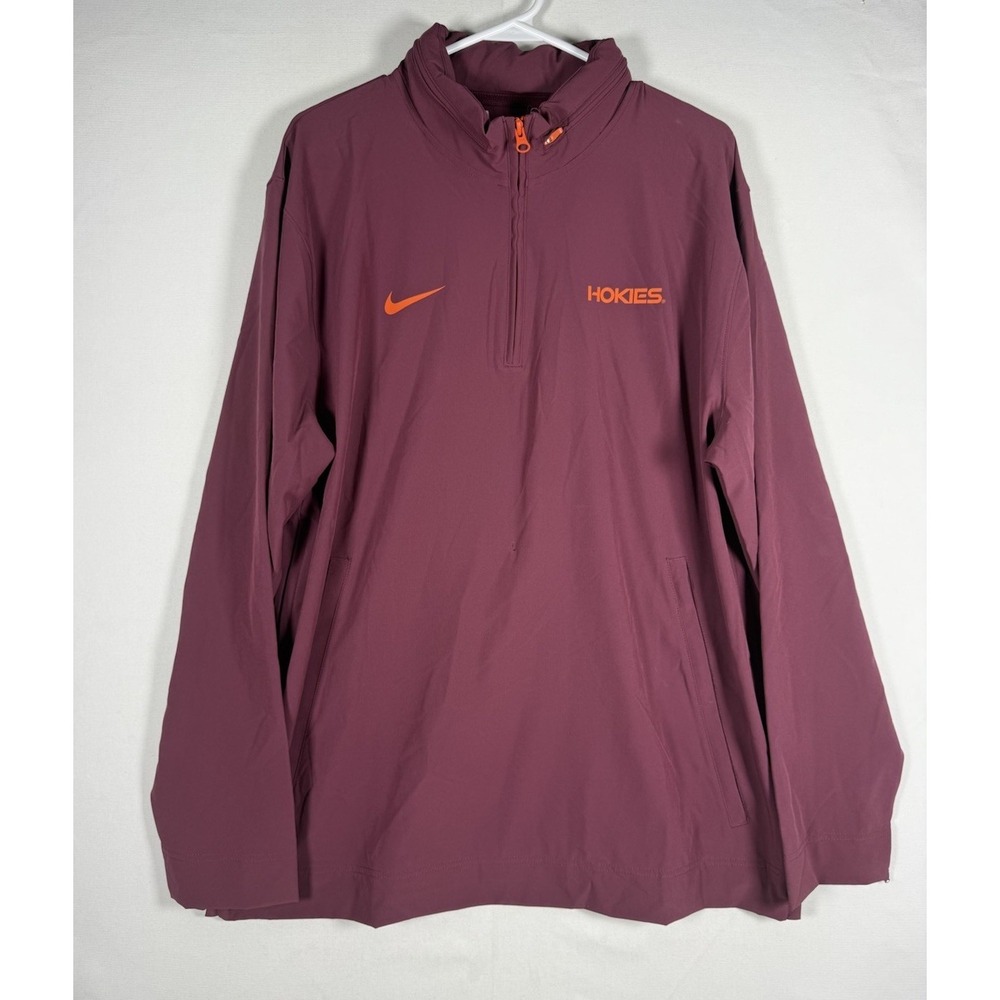 Nike Pregame Sideline Hooded Jacket Men Large Team Issue Virginia Tech Hokies VT